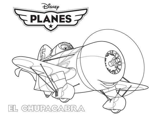 coloriage planes el chupacabra